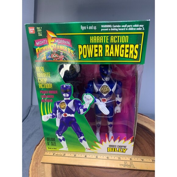 Mighty Morphin Power Rangers Karate Action Billy 8" Figure 2201 Bandai 1994 Vint - Picture 6 of 8